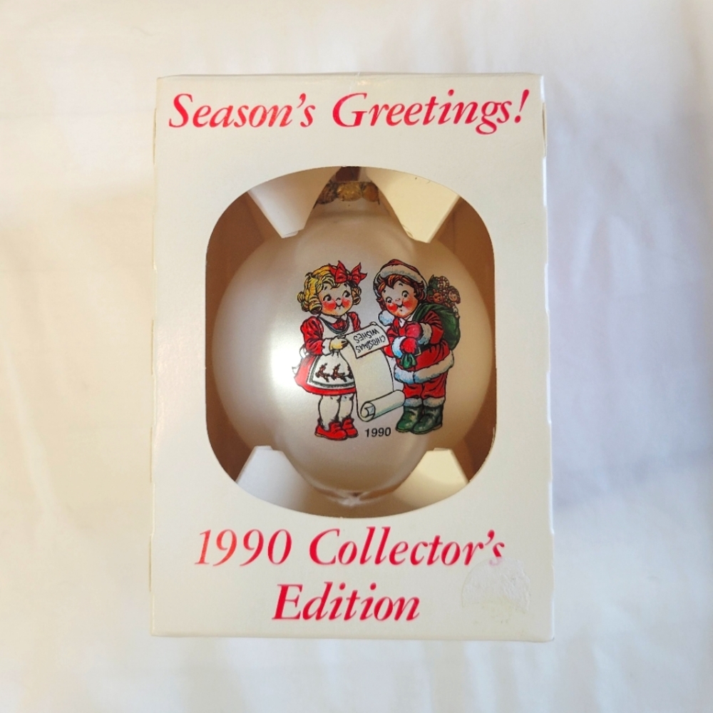 NEW Campbell Kids 1990 Collectible Ornament